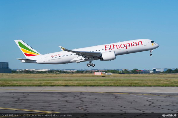 エチオピア航空、エアバスA350型機をアフリカで初導入
