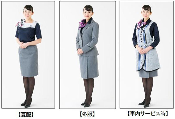 山陽新幹線のパーサーの制服、約9年ぶりにリニューアル