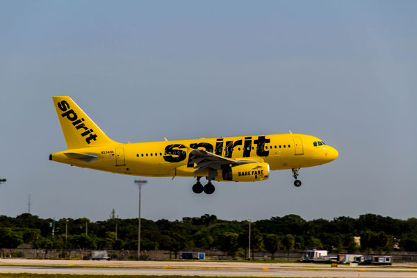 スピリット航空（エアバスA319型機）