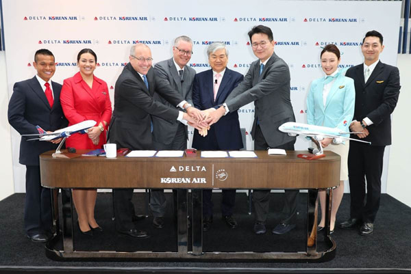 デルタ航空と大韓航空、共同事業に合意