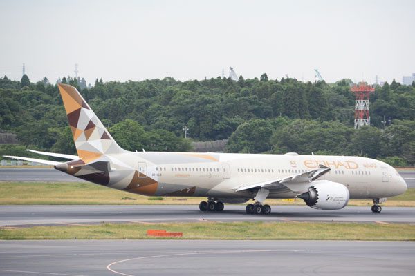 エティハド航空、東京/成田～アブダビ線で臨時便運航　6月前半に2往復