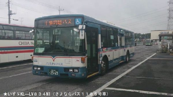 千葉内陸バス1185号車の営業運転終了で記念ツアー　車庫見学やオークション実施