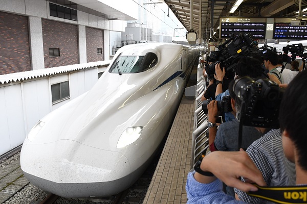 東海道新幹線N700S、東京地区で初の日中試運転　東京～新大阪間を2往復