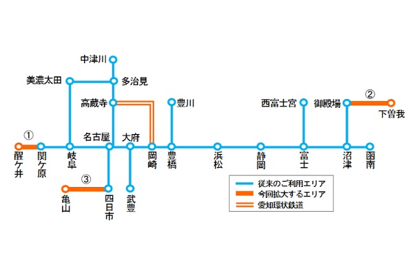 愛知環状鉄道、2019年3月2日からTOICA対応　JR東海もエリア拡大へ