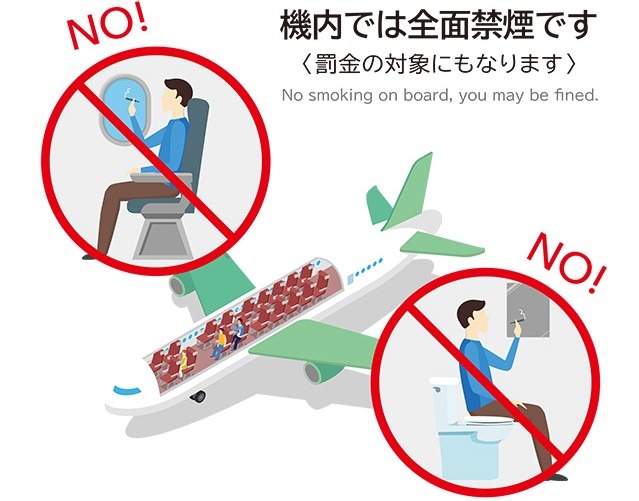 国内航空各社、航空機内の全面禁煙を明文化　電子たばこや加熱式たばこも対象